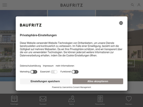 'baufritz.com' screenshot