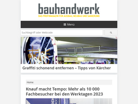 'bauhandwerk.de' screenshot