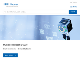 'baumer.com' screenshot