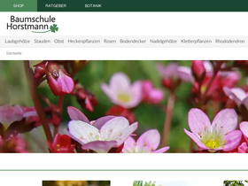 'baumschule-horstmann.de' screenshot
