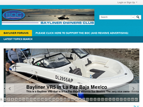 'baylinerownersclub.org' screenshot