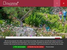 'bayonne.fr' screenshot
