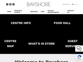 'bayshoreshoppingcentre.com' screenshot
