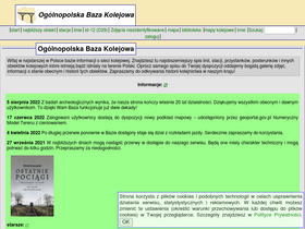 'bazakolejowa.pl' screenshot