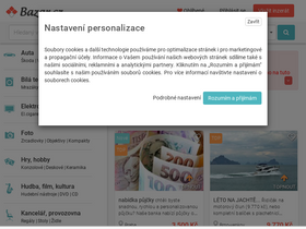 'bazar.cz' screenshot