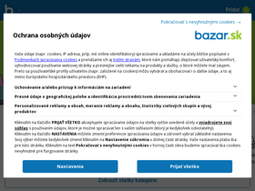 'bazar.sk' screenshot