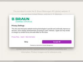 'bbraun.com' screenshot