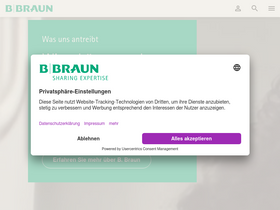 'bbraun.de' screenshot