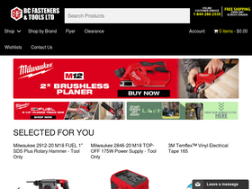 'bcfasteners.com' screenshot