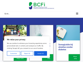 'bcfi.be' screenshot