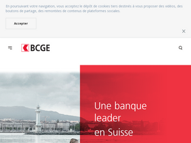 'bcge.ch' screenshot