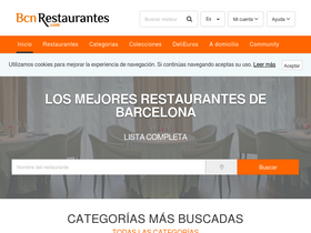 'bcnrestaurantes.com' screenshot