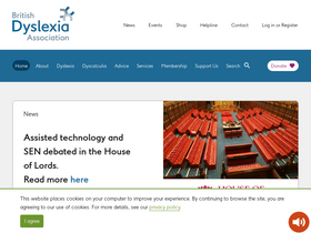 'bdadyslexia.org.uk' screenshot
