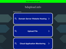 'bdupload.info' screenshot