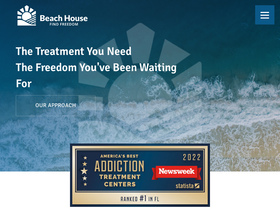 'beachhouserehabcenter.com' screenshot
