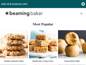 'beamingbaker.com' screenshot