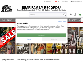 'bear-family.com' screenshot