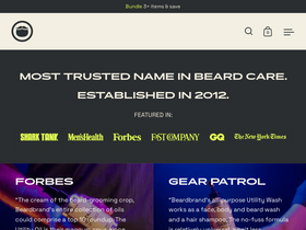 'beardbrand.com' screenshot