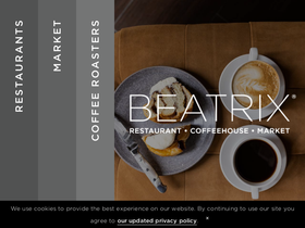 'beatrixrestaurants.com' screenshot