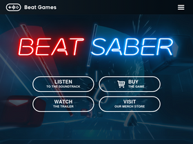 'beatsaber.com' screenshot