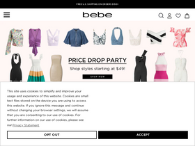 'bebe.com' screenshot