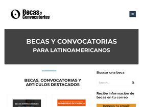'becasyconvocatorias.org' screenshot