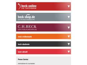'beck.de' screenshot