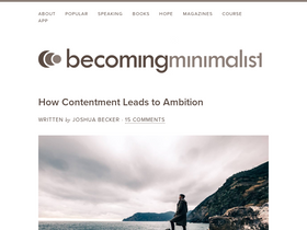 'becomingminimalist.com' screenshot