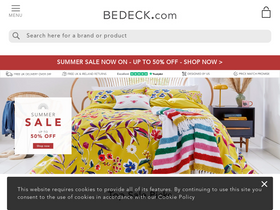 'bedeckhome.com' screenshot