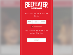 'beefeatergin.com' screenshot