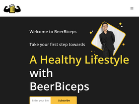 'beerbiceps.com' screenshot