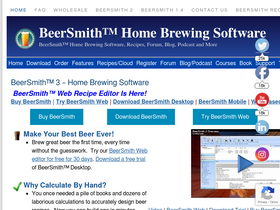 'beersmith.com' screenshot