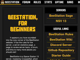 'beestation13.com' screenshot