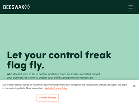 'beeswax.com' screenshot