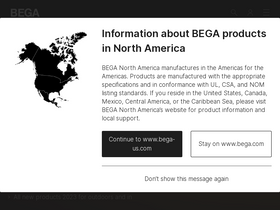 'bega.com' screenshot