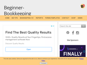 'beginner-bookkeeping.com' screenshot