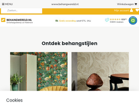 'behangwereld.nl' screenshot