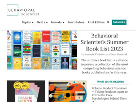 'behavioralscientist.org' screenshot