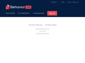 'behaviorlive.com' screenshot