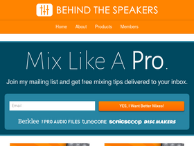 'behindthespeakers.com' screenshot