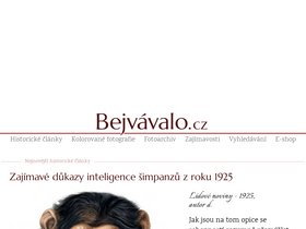 'bejvavalo.cz' screenshot