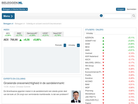 'beleggen.nl' screenshot