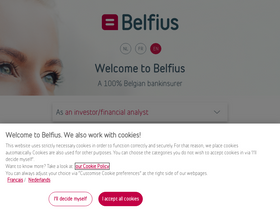 'belfius.be' screenshot