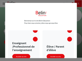 'belin-education.com' screenshot
