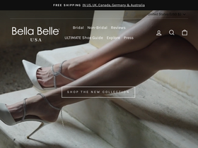 'bellabelleshoes.com' screenshot