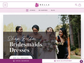 'bellabridesmaids.com' screenshot