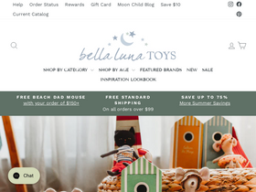 'bellalunatoys.com' screenshot