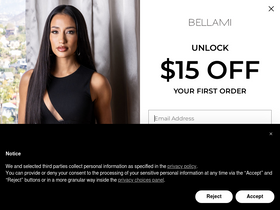 'bellamihair.com' screenshot