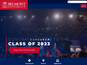 'belmont.edu' screenshot
