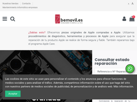 'bemovil.es' screenshot